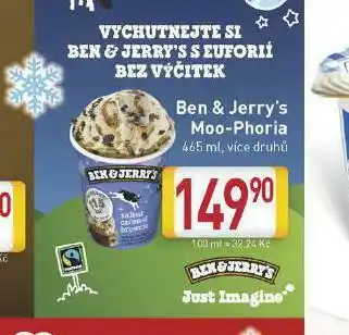 Billa Ben &amp; jerry´s moo-phoria nabídka