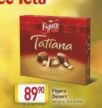 Billa Figaro dezert nabídka