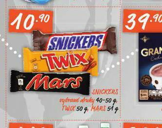 Terno Snickers, twix, mars nabídka