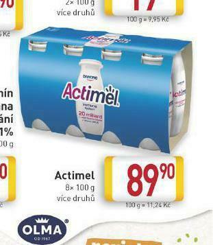 Billa Actimel nabídka