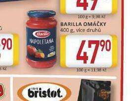 Billa Barilla omáčka nabídka