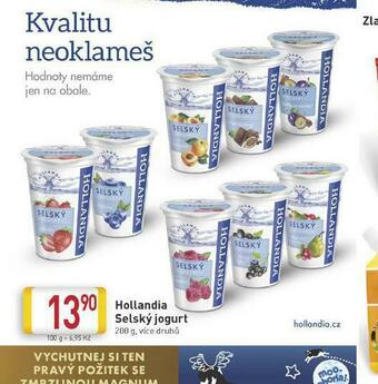 Billa Hollandia selský jogurt nabídka