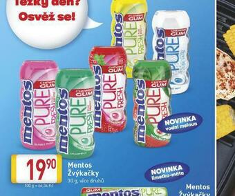 Billa Mentos žvýkačky nabídka