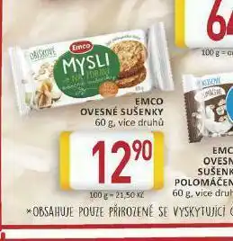 Billa Emco ovesné sušenky nabídka