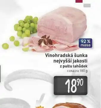 Billa Vinohradsdká šunka nabídka