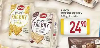 Billa Emco ovesné krekry nabídka