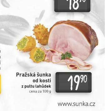 Billa Pražská šunka od kosti nabídka