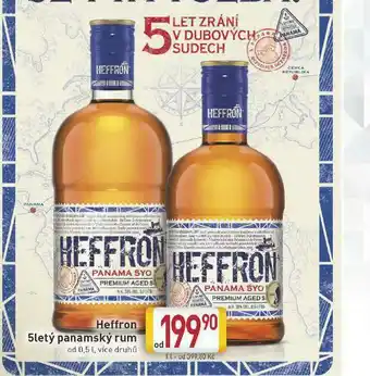 Billa Hefron 5letý panamský rum nabídka