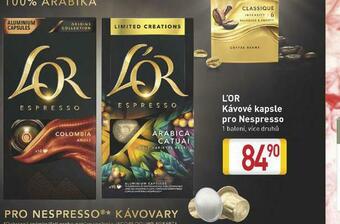 Billa L´or kávové kapsle nabídka