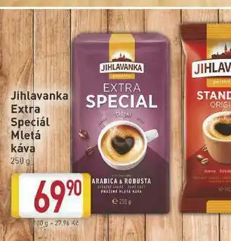 Billa Jihlavanka extra speciál mletá káva nabídka