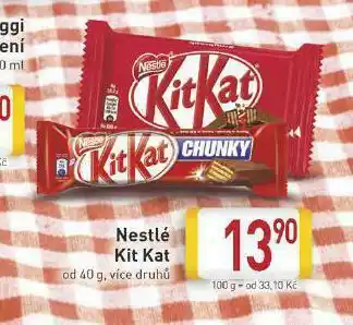 Billa Nestlé kit kat nabídka