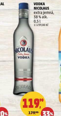 Penny Market Vodka nicolaus nabídka