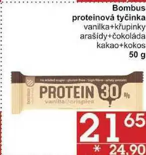 Jip Bombust proteinová tyčinka vanilka+křupinky, 50 g nabídka