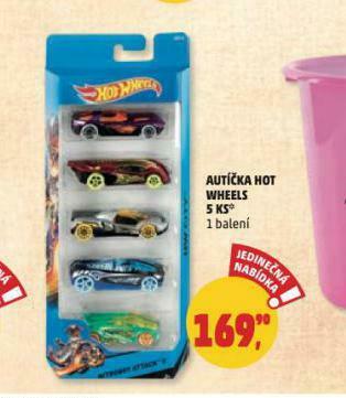 Penny Market Autíčka hot wheels nabídka