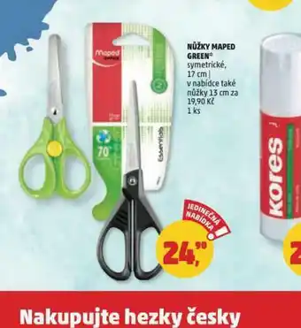 Penny Market Nůžky maped green nabídka