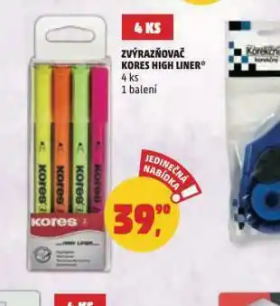 Zvýrazňovače kores high liner