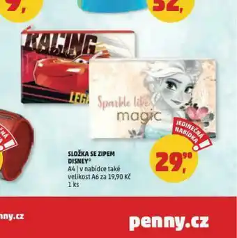 Penny Market Složka se zipem disney nabídka