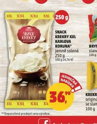 Penny Market Snack krekry xxl karflova koruna nabídka