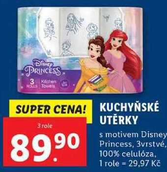 Lidl Kuchyňské utěrky, 3 role nabídka