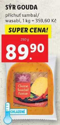 Lidl Sýr gouda, 250 g nabídka
