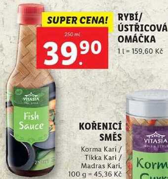 Lidl Rybí/ ústřicová omáčka, 250 ml nabídka