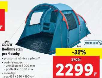 Lidl Rodinný stan pro 4 osoby nabídka