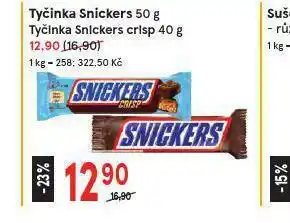 Žabka Tyčinka snickers crisp nabídka