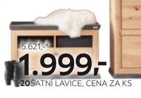 XXXLutz 20ŠATNÍ LAVICE, CENA ZA KS nabídka