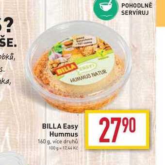 Billa Billa easy hummus 160 g nabídka