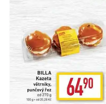 Billa Billa kazeta větrníky, punčový řez od 270 g nabídka