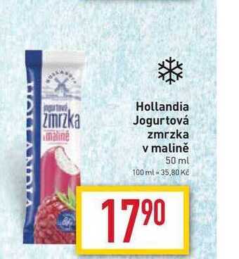 Billa Hollandia jogurtová zmrzka v malině 50 ml nabídka