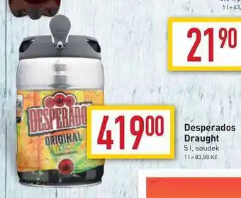 Billa Desperados draught 5 l, soudek nabídka