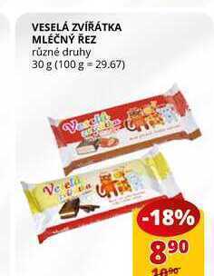 Flop Veselá zvířátka mléčný řez různé druhy 30 g nabídka