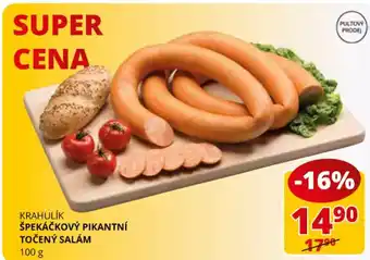 Flop KRAHULÍK ŠPEKÁČKOVÝ PIKANTNÍ TOČENÝ SALÁM 100 g nabídka