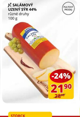 Flop JČ SALÁMOVÝ UZENÝ SÝR 44% různé druhy 100 g nabídka