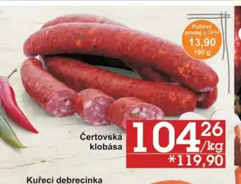 Jip Čertovská klobása nabídka