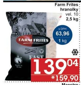 Jip Farm Frites hranolky: vel. 10: 2,5 kg: nabídka