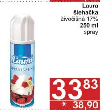 Jip Laura šlehačka živočišná 17% 250 ml spray nabídka