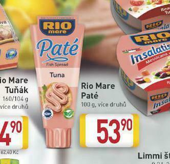 Billa Rio mare paté nabídka