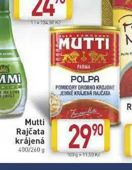 Billa Mutti rajčata krájená nabídka
