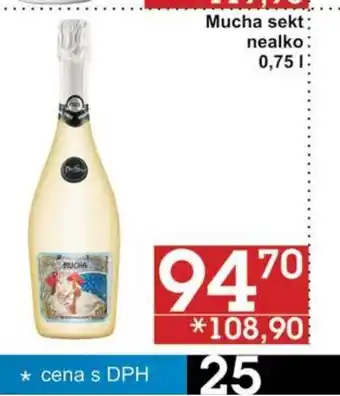 Mucha sekt: nealko: 0,75 1: