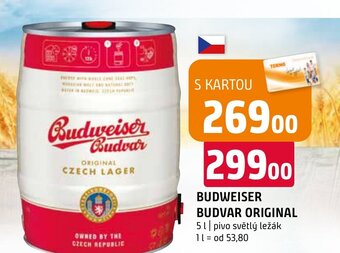 Terno BUDWEISER BUDVAR ORIGINAL nabídka