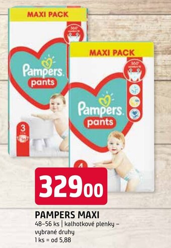 Terno PAMPERS MAXI nabídka