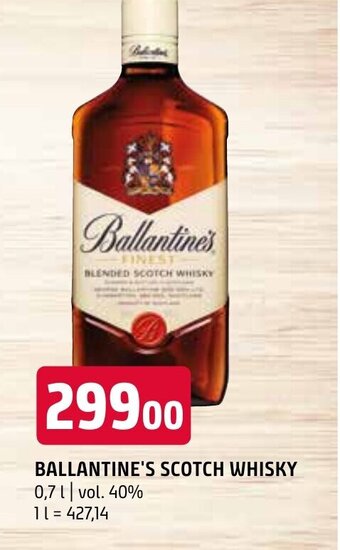 Terno BALLANTINE'S SCOTCH WHISKY nabídka
