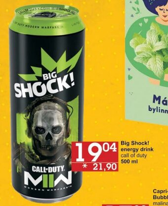 Jip Big Shock! energy drink nabídka