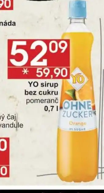 Jip YO sirup bez cukru nabídka