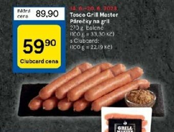 Tesco Tesco Grill Master Párečky na gril nabídka