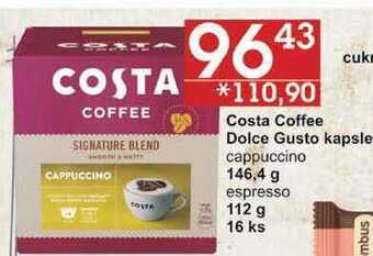 Jip Costa coffee dolce gusto kapsle cappuccino, 146,4 g nabídka