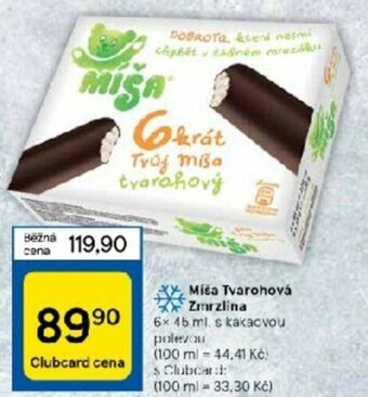 Tesco Miša Tvarohová Zmrzlina nabídka