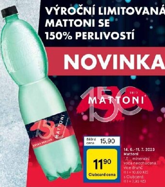Tesco MATTONI nabídka